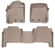 Килимки Weathertech Beige для Toyota Land Cruiser (J200) 2012-2021; Lexus LX (mkIII) 2012-2021 (4 кріплення, що крутяться)