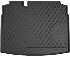 Резиновый коврик в багажник Gledring для Volkswagen Golf (mkV) 2003-2010 / (mkVI) 2008-2014 (хетчбек)(с докаткой)(багажник) (GR 1029)