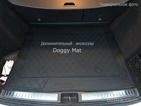 Резиновый коврик в багажник Gledring для Volkswagen Golf (mkVI) 2008-2014 (универсал)(багажник) (GR 1031) - фото 5