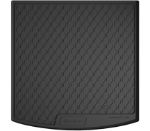 Резиновый коврик в багажник Gledring для Seat Leon (mkIII) 2012-2020 (универсал)(с двухуровневым полом)(верхний уровень)(багажник) (GR 1803)