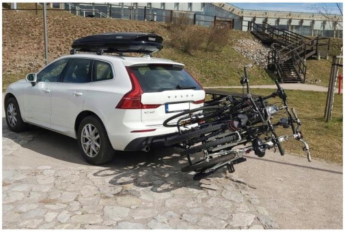 Велокрепление на 4 велосипеда на фаркоп Inter Pack Quattro - фото 13