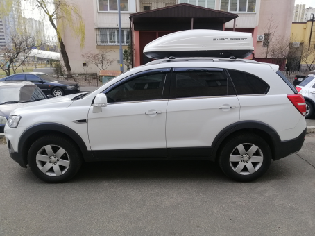 Автомобильный бокс Terra Drive 440 белый глянцевый, двухсторонний - фото 6