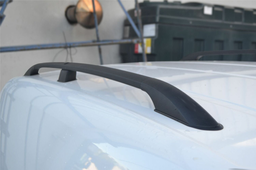 Рейлинги на крышу Volkswagen Caddy, Black (пластиковые концевики) - фото 2
