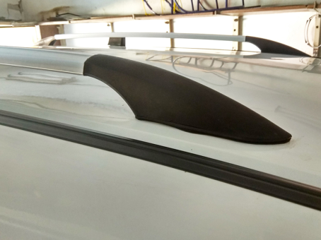 Рейлинги на крышу автомобиля Renault Kangoo II 2008-2021 (пластиковые концевики) - фото 4