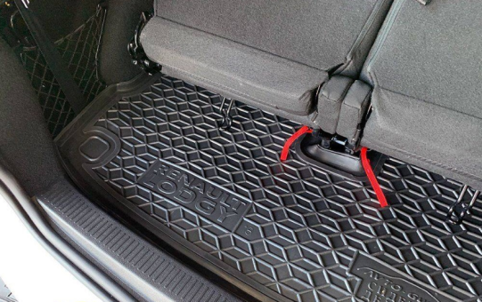 Коврик в багажник Avto-Gumm Renault Lodgy, 18 - (с раздельной сидушкой) - фото 5