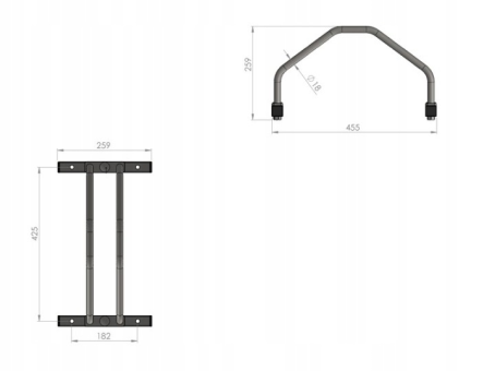 Велопарковка на 1 велосипед Krosstech Echo-1 - фото 3