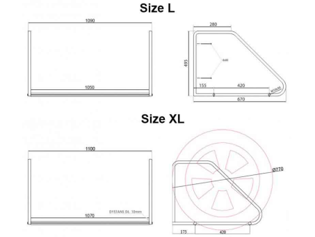 Полиця настінна для зберігання коліс/шин Krosstech Max 4 Silver - фото 2