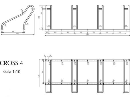 Велопарковка для 4-х велосипедов Krosstech Cross-4 - фото 5