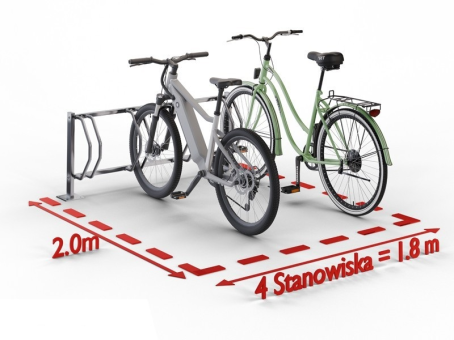 Велопарковка на ніжках для 4 велосипедів Krosstech Echo-4 Pion - фото 5