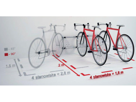 Велопарковка для 4-х велосипедов Krosstech Echo-4 Wall - фото 8