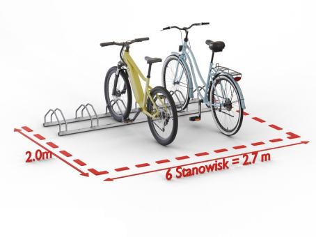 Велопарковка на 6 велосипедів Krosstech Echo-6 - фото 7