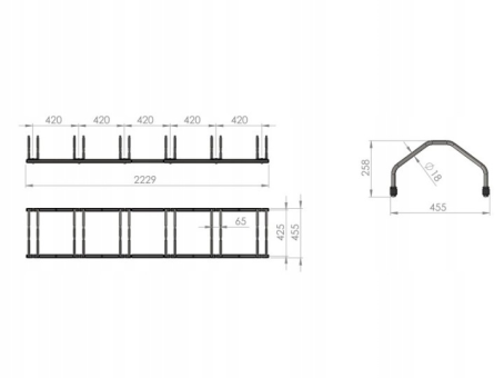 Велопарковка на 6 велосипедів Krosstech Echo-6 - фото 4