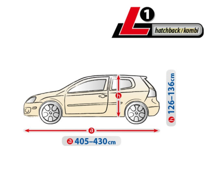 Чохол-тент для автомобіля Kegel-Blazusiak Optimal Garage L1 Hatchback/Kombi - фото 2