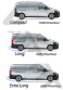 Рейлинги на крышу Mercedes Vito / Viano (W639) 2003-2014, V-Class (W447) 2014&rarr; Gold Black (металические ножки) - Короткая база - фото 13