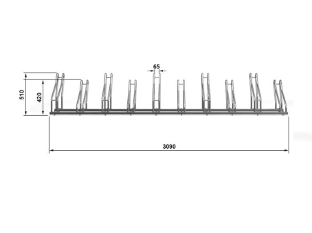 Велопарковка на 10 мест Krosstech Cross Save-10 - фото 4