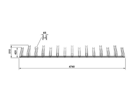 Велопарковка для 15-ти велосипедов Krosstech Cross Save-15 - фото 4