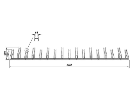 Велопарковка для 17-ти велосипедов Krosstech Cross Save-17 - фото 4