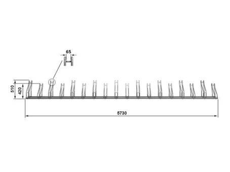 Велопарковка для 18-ти велосипедов Krosstech Cross Save-18 - фото 4