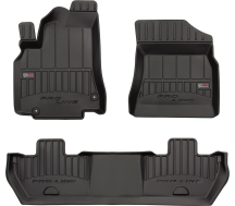 Гумові килимки Frogum Proline 3D для Citroen Berlingo (mkII) 2008-2018; Peugeot Partner (mkII) 2008-2018 (1-2 ряд)