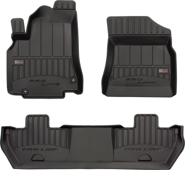 Гумові килимки Frogum Proline 3D для Citroen Berlingo (mkII) 2008-2018; Peugeot Partner (mkII) 2008-2018 (1-2 ряд) - фото 1