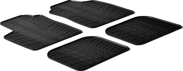 Гумові килимки Gledring для Fiat Panda (mkII) 2003-2012 (GR 0132) - фото 1