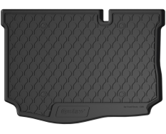 Резиновый коврик в багажник Gledring для Ford Fiesta (mkVII) 2017-2023 (5-дв.)(нижний)(багажник) (GR 1309)