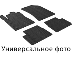 Резиновые коврики Gledring для Renault Logan (mkI) 2004-2012; Dacia Logan (mkI) 2004-2012 (1 ряд) (GR 0170-fr)