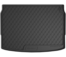 Резиновый коврик в багажник Gledring для Nissan Qashqai (mkII) 2013-2021 (с двухуровневым полом)(верхний уровень)(багажник) (GR 1061)