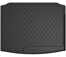 Резиновый коврик в багажник Gledring для Volkswagen Tiguan (mkII) 2016-2024 (без двухуровневого пола)(нижний)(без запаски)(багажник) (GR 1004)