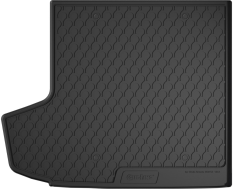 Гумовий килимок в багажник Gledring для Skoda Octavia (mkIII) 2012-2019 (універсал)(з дворівневою підлогою)(верхній рівень)(багажник) (GR 1512)