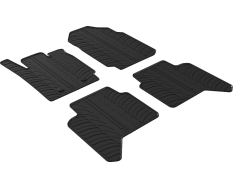Гумові килимки Gledring для Ford Ranger (T6)(mkI) 2013-2022 (EU)(double cab)(АКПП) (GR 0565)