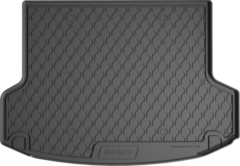 Гумовий килимок в багажник Gledring для Hyundai ix35 (mkII) 2009-2015 (багажник) (GR 1356) - фото 1