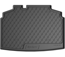 Резиновый коврик в багажник Gledring для Skoda Fabia (mkIV) 2021→ (хетчбек)(с двухуровневым полом)(нижний уровень)(без запаски)(багажник) (GR 1522)