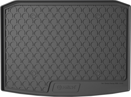 Резиновый коврик в багажник Gledring для Skoda Karoq (mkI) 2017&rarr; (полный привод)(нижний)(багажник) (GR 1516) - фото 1
