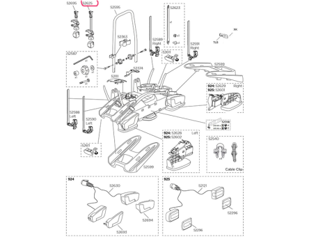 Ручка для фиксации 2-го велосипеда для Thule VeloCompact 925, 927 - фото 2