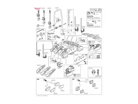 Ручка для фиксации 1-го велосипеда для Thule VeloCompact 925, 927 - фото 2