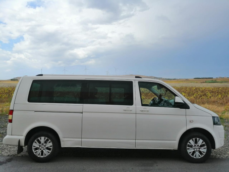 Рейлинги на крышу Volkswagen Transporter T5/T6 Silver интегрированные Flush Type - Короткая база - фото 2