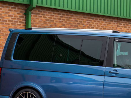 Рейлинги на крышу Volkswagen Transporter T5/T6 Silver интегрированные Flush Type - Короткая база - фото 8