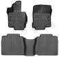Коврики Weathertech Black для Mercedes-Benz GLS-Class (X167) 2019&rarr; (7 мест)(без подстаканников на консоли)(1-2 ряд) - фото 1