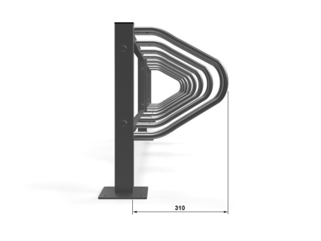 Велопарковка на 6 велосипедов Krosstech Echo-6 Pion - фото 6