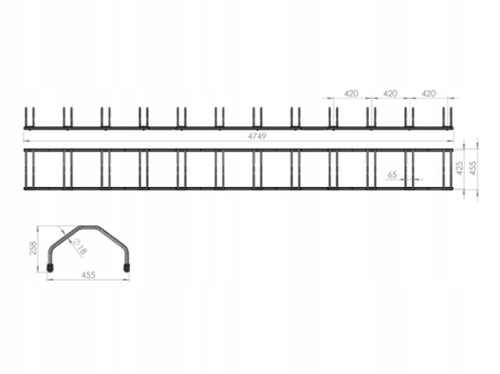Велопарковка для 8 велосипедів Krosstech Echo-8 - фото 7