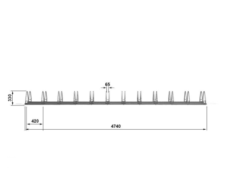 Велопарковка для 12-ти велосипедов Krosstech Echo-12 - фото 2