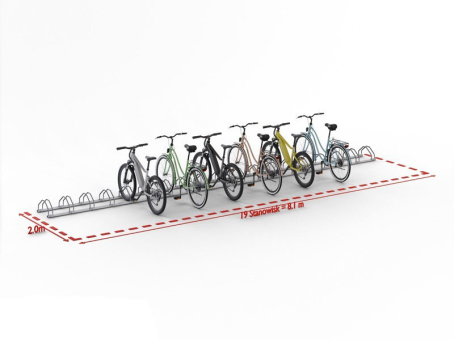 Велопарковка для 19 велосипедів Krosstech Echo-19 - фото 5