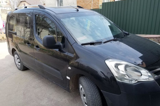 Рейлінги на дах Citroen Berlingo  (mkII) 2008-2018; Peugeot Partner (mkII) 2008-2018 (пластикові кінцевики) - сріблястий - фото 5