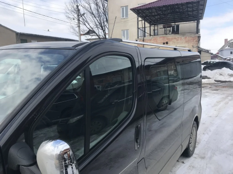 Рейлінги на дах Renault Trafic (mkII) 2001-2015 (пластикові кінцевики) - фото 10