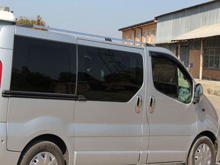 Рейлінги на дах Renault Trafic (mkII) 2001-2015 (пластикові кінцевики) - фото 4