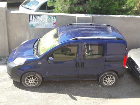 Рейлинги на крышу автомобиля Citroen Nemo / Peugeot Bipper / Fiat Qubo / Fiat Fiorino  (пластиковые концевики) - фото 2