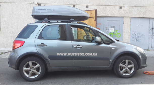 Автомобильный бокс Terra Drive 440 серый матовый, двухсторонний - фото 21