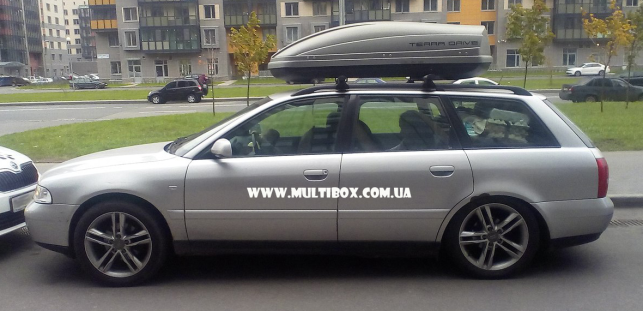 Автомобильный бокс Terra Drive 440 серый матовый, двухсторонний - фото 35