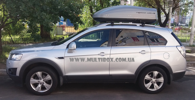 Автомобильный бокс Terra Drive 440 серый матовый, двухсторонний - фото 42